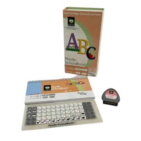 Cricut Other - Cricut Plantin Schoolbook Font & Shapes Cartridge Complete
